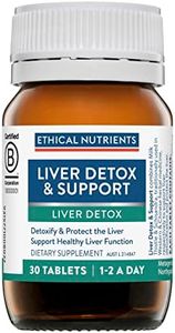 Ethical Nutrients Liver Detox and Support - Helps Support Liver Detoxification & Liver Function - 30 Tablets