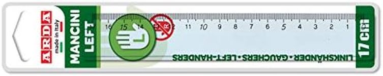 Arda 28917 Man Left Handed Ruler, 17 cm, Left