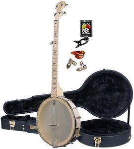 Deering Goodtime Americana Openback Banjo 12" Rim with Instrument Alley Open Back Hard Case Combo - USA Made GAM