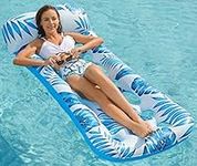 Jasonwell Inflatable Pool Float Lounge - Pool Floaties Rafts for Adults Floating Pool Lounger Sun Tanning Floats Cool Water Floaty for Swimming Pool Lake Float Beach Pool Party Toys