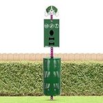 flybold Dog Waste Station Outdoor - Pet Waste Station with Poop Bag Dispenser - Dog Shaped Sign Post Large Litter Bin 400 Roll 200 Pull Bags and 50 Can Liners - Pet Waste Bags Disposal System Outdoors