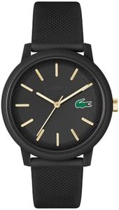Lacoste Men's 12.12 2011233 Quartz Watch, Black, 42 mm Case Diameter