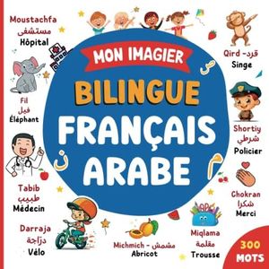 Mon imagier bilingue Français Arabe: Apprendre l'arabe | Imagier coloré avec 300 mots joliment illustrés et 18 thèmes amusants | Mots traduits du ... l'arabe | Pour les enfants et les débutants.