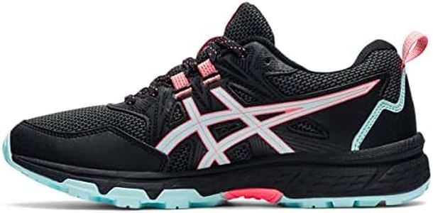 ASICS Women's Gel-Venture 8 Running Shoes, 8, Black/Clear Blue