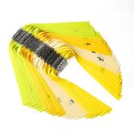 23pcs Slingshot Replacement Band Sets Flat Elastic Latex Material, 0.4-0.85mm Thickness for Outdoor Catapult Shooting Professional Hunting (0.5mm, Length 240mm)