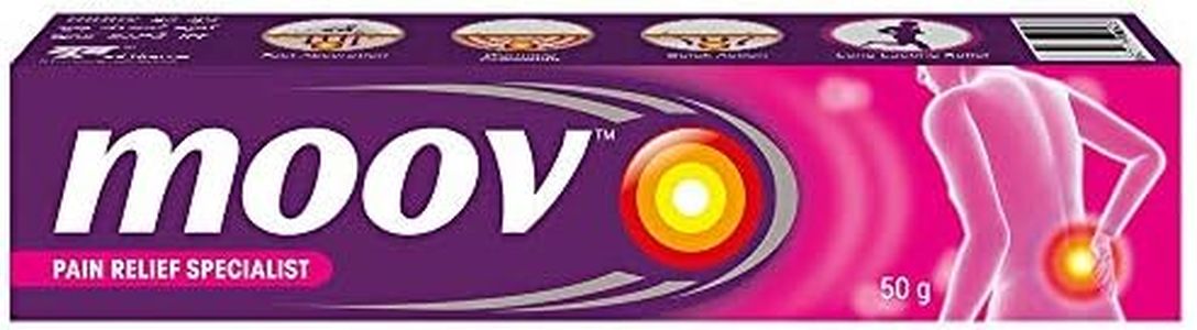 Moov Fast Pain Relief Cream - 50g | Suitable for Back Pain, Muscle Pain, Joint Pain, Knee Pain | 100% Ayurvedic Formula | Suitable for Sports & Gym related injuries