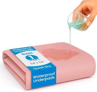 Vive Washable, Waterproof Bed Pad for Incontinence (34" x 52") - Reusable Incontinence Mattress Protector for Adults & Elderly - Bed Wetting Protection Mattress Pad - Underpad Bedwetting Sheet