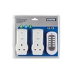 STATUS Remote Control Socket | White Remote Control Plug UK | Pack of 2 | SREMSOC2PK3