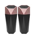 Involve Car Trash Can with Lid, Mini Portable Auto Garbage Can, Small Leak-proof Trash Dustbin for Automotive Car, Home, Office, Kitchen, Bedroom (RoseGold)-2 pcs | Involve ‎Accessories