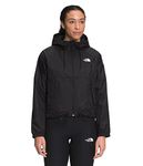 THE NORTH FACE Women's Antora Rain Hoodie, TNF Black, Large