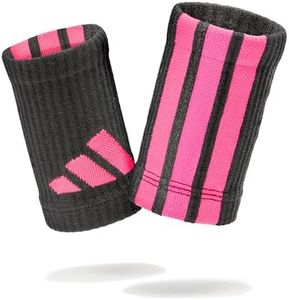 Adidas Wristband Pair - Black/Pink