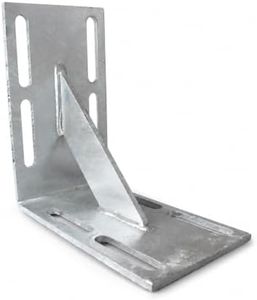 Stationary Dock Inside Corner Plate, 8.75" L Galvanized Inside Corner, Hardware Heavy Duty Boat Dock Corner Plate, Thickness 6mm, Ideal for Dock Maintenance - NO Carriage Bolts
