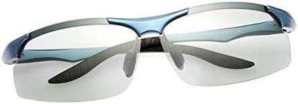 LJIMI Photochromic Sports Sunglasses with Polarized Lens for Men and Women Outdoor Driving Cycling Fishing 100% UV400 Protection Eyewear Anti Glare Eyeglasses Reduce Eye Fatigue Safety Glasses Shades