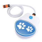 Dog Water Fountain Outdoor Drinking Water Toy, Activated Water Fountain with Hose, Dog Sprinkler Step On, Fun Dog Toys, Outdoor Dog Drinking Water