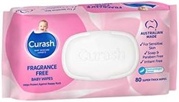 Curash Fragrance Free Baby Wipes - 