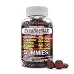 Creatine MAX 90 Gummies 5000mg Creatine Monohydrate, 1000mg BCAAs per Serving - Chewable Vegan Sugar Free Gummies, Mixed Berry Flavour (1 Month Supply)