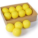 Furlihong 12-Inch Sting-Free Dimpled Training Softballs for 6902BHA and 6902BH Soft Toss Machine, 6.57 oz/pcs, by The Dozen