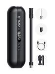 CYCPLUS Electric Bike Pump, 2600mAh*2 Portable Air Compressor Cordless Tyre Inflator Rechargeable 150 PSI Auto-Off, with Digital Gauge for Cars, Motorbikes, Balls and All Bikes