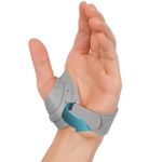 INFILAR CMC Thumb Brace, CMC Thumb Joint Support for Thumb Discomfort, Tendonitis, Pain, Thumb Instability - Lightweight & Adjustable Thumb Support for Men & Women, Grey, Left Hand, Medium