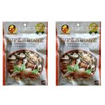 Foodie Puppies Superbone All Natural Chicken Knotted Dog Treat, 7 in 1 (Almond Oil - Pack of 2) | Highly-Digestible Training Chew Treat | Healthy and Tasty Snack Suitable for All Breeds of Dogs