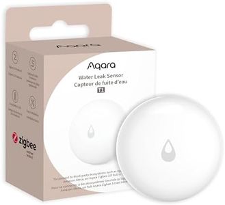 Aqara Water Leak Sensor T1, Wireless Detector for Smart Home Alarm, Requires Aqara Hub, Zigbee 3.0, App Notifications, for Kitchen, Bathroom, Basement, Works with IFTTT