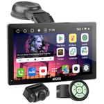 ATOTO P9 9" QLED Android Dash Navigation, Portable Car Stereo, GPS Tracking, Wireless CarPlay & Android Auto, 4G LTE, HDMI Input, 4G+32G, Auto-Dimmer,1080P Front Camera, P907PR-S1