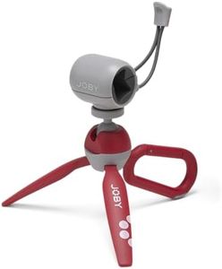 JOBY HandyPod Clip Mini Tripod with Carabiner and Phone Clamp for Smartphone, Compatioble with iPhone, Galaxy, Pixel Phones, Compact Camera Sony ZV-1 II Red Color (JB01840-BWW)