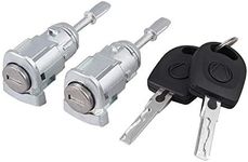 Justech 2PCs Lock Cylinders Door Lock Vehicle Door Security Lock Left&Right 604837167 604837168