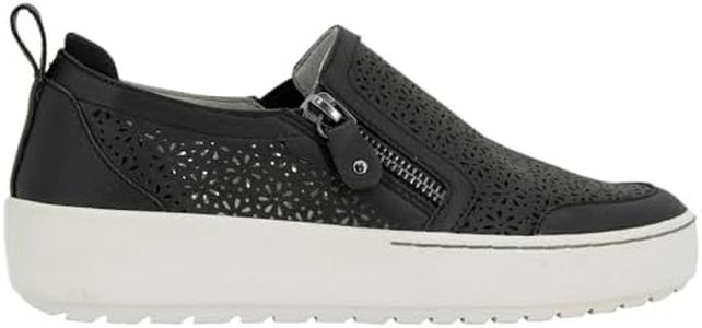 Jambu Womens July Sneakers Shoes Casual - Black, Black, 7 Wide