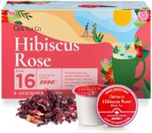 Gya Tea Co Hibiscus Rose Black Tea K Cups (16 ct) - High Caffeine Tea Pods Rich in Chamomile - Smooth Tangy Rose Tea Hibiscus Tea Pods 2.0 & 1.0 Tea Gifts for Tea Lovers