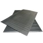 Rubber-Cal 03-213-BK Rubber-Cal "Ultra Scraper" Outdoor Rubber Commercial Entrance Mats - 3ft x 5ft - Black