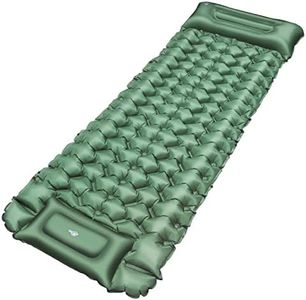 BLUEVER Materassino da Campeggio,Letto per Dormire All'aperto Tappetino da Campeggio Gonfiabile Leggero per Escursionismo, Zaino in Spalla, Amaca, Tenda, Campeggio (Green)