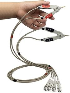 BOCEUC LCR Meter Test Leads BNC Male Plug Test Lead Kit Set, 4-Wire Kelvin Clip Alligator Electrical for Component Testing Clip
