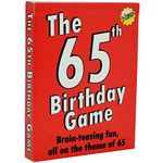 GoForItGames.com 65th Birthday Gifts: THE 65TH BIRTHDAY GAME entertaining trivia cards for anyone turning 65 years old. Find the correct answer from three possible answers. Loads of fun and laughs!