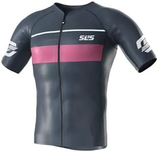 SLS3 Bike Jersey for Men Cycling – Men's Cycling Jersey Short Sleeve – Road Bike Shirts for Performance & Comfort, Lightweight Race-Day Fit (Elite Rapide Mach 1 - Paris, Large)