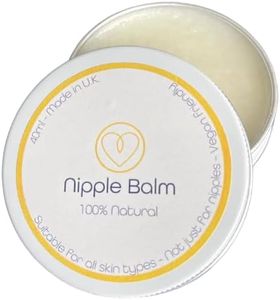 First Days Maternity Natural Nipple Balm, Nipple Balm for Sore Nipples, Dry Lips, Cuticles, and Dry Skin, Suitable for All Skin Types, Unscented, Vegan-Friendly, 40 ml Tin