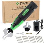 Electric Cordless Chainsaw Sharpener Kit, 12V Portable Chain Saw Sharpener Tool, 2000mAh Battery Mini Grinder with 20Pcs Diamond Chainsaw Sharpening Bits for Carbide Tipped Chain