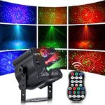 Party Lights DJ Disco Light, Strobe Light Disco Projector with Remote Control, Sound Activated RGB LED Party Lights for Christmas Halloween Karaoke Pub KTV Bar Birthday Wedding