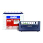 Luminous Inverter & Battery Combo (Eco Volt Neo 1550 Pure Sine Wave 1400VA/12V Inverter, Red Charge RC 25000 Tall Tubular 200Ah Battery) for Home, Office & Shops