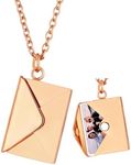 FindChic Rose Gold Customized Necklace Picture Chain Photo Pendant Memorial Necklace for Women Personalized Jewelry Gift for Mom Daughter Gf