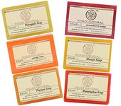 Khadi Natural Herbal Fruit Flavour Soap Gift Set| Handmade soaps for bathing|Skin revitalizing properties|Suitable for all skin types| Pack of 6 (125 gm*6) (750gm)