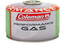 Coleman C300 Performance Gas Cartridge with Valve, for Camping Kitchen, Compact and Sealable Container