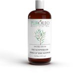 PUROLEO Eucalyptus Essential Oil 16 Fl Oz/473 ML (Packed In Canada) 100% Pure | Natural Aromatherapy Oil for Diffuser, massage, shower, bath oil steamers, sauna | huile essentiell