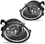 AUTOSAVER88 Fog Lights Compatible with 2001 2002 2003 2004 2005 BMW 320i / 325i / 325xi / 330i / 330xi / BMW 3 Series E46 (Only fit the ZHP or M-Tech Package) 2001 2002 2003 BMW M3 M5 Fog Lamps