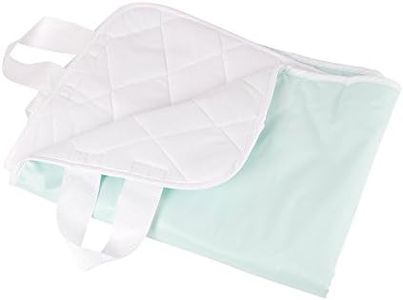 DMI Waterproof Sheet to be Used as a Bed Pad, Mattress Protector, FSA and HSA Eligible, Furniture Cover or Seat Protector with Quilted Slide Sheet and 4 Layers of Protection, With Straps, 28 x 36