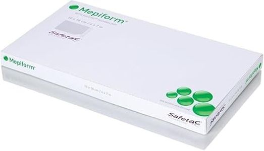 Mepiform with Safetac Technology 4"x7", 5 Count, Self Adherent Soft Silicone Sheeting for Scar Reduction
