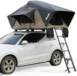 Meedo Car Rooftop Tent, Outdoor Camping with Soft Shell Cover Tents RTT, Light Weight Soft Shell Roof Top Tent 2-3 Person 4 Season Camping, Waterproof for Pickup Truck, Jeep, SUV, Van, Trailer