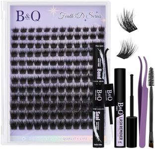 B&Q Wispy Lash Clusters Kit 5D03 5D Layered Eyelash Clusters Sensitive Eyes