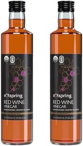 Solspring Biodynamic Red Wine Vinegar, 16.9 Fl. Oz. (500 mL), Unpasteurized, Crafted In Greece, Certified USDA Organic, Regenerative, Vegan, Gluten Free, Soy Free, Dr. Mercola