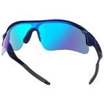 ZORATO Sports Sun glasses for Men UV Protection Shades Mercury Glasses Cycling Running Driving Golf Fishing Mountaineering (Dark Blue Black)